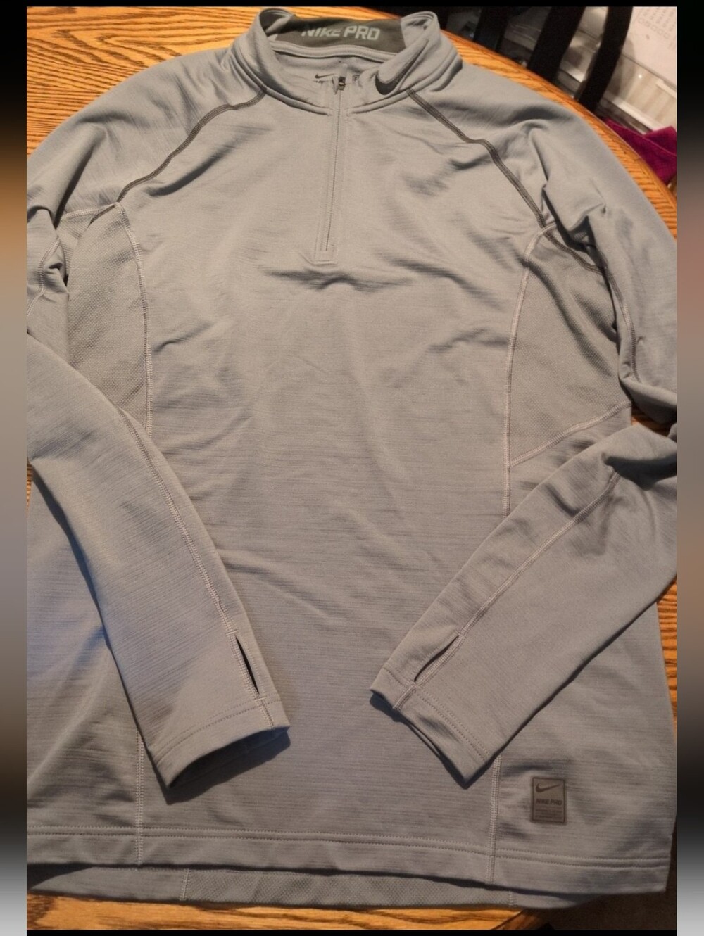 Nike pro quarter zip pullover large